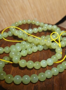 YQ031606 新疆的猫79.3克直径8mm超值色泽均匀养眼且末黄口玉挂链