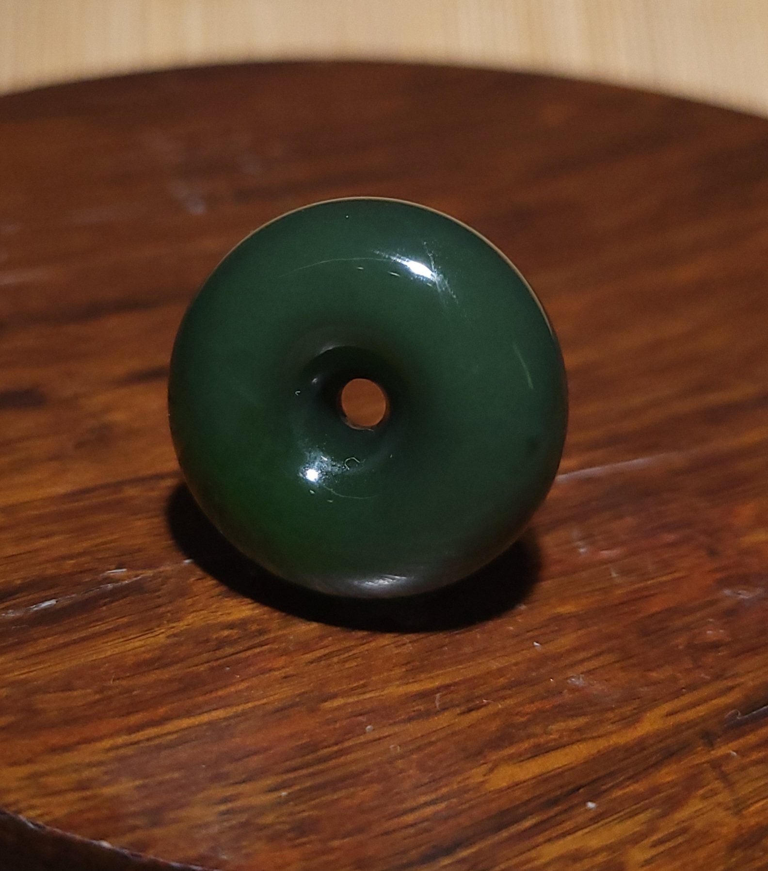 YQ012208 新疆的猫14.7克油脂感强烈肉质细腻的和田玉碧玉面包环,珠宝/钻石/翡翠,其他,淘宝优惠券,粉丝福利购,淘宝优惠卷