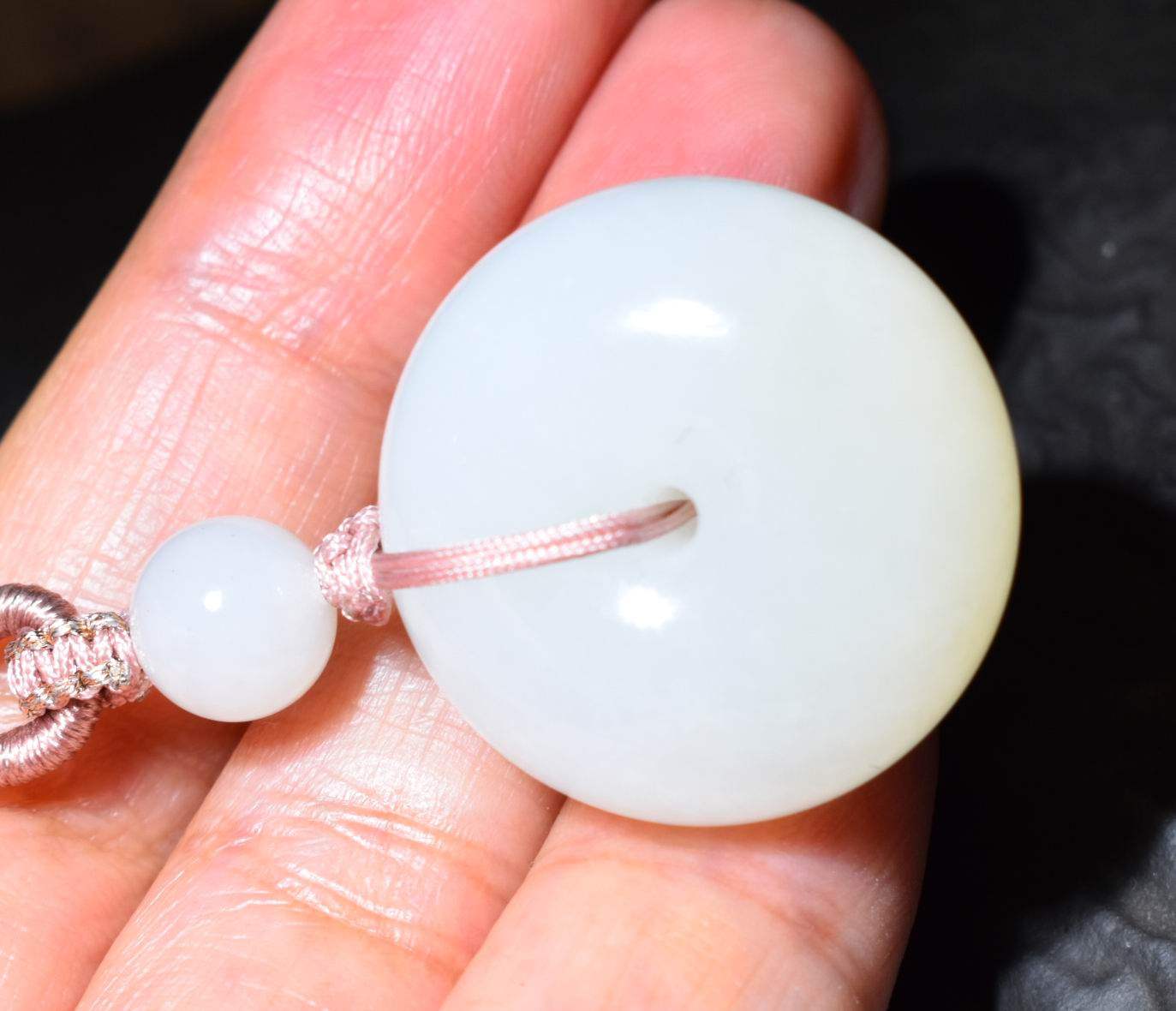 JJ011411新疆的猫16.9克含绳浅蜂蜜糖色俄羊脂白玉平安扣,珠宝/钻石/翡翠,手饰,淘宝优惠券,粉丝福利购,淘宝优惠卷
