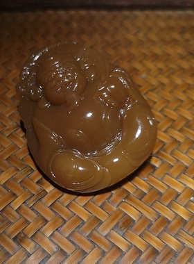 新疆的猫YQ080504 43.5克“油疙瘩状”细密浓烈且末老红糖玉财神