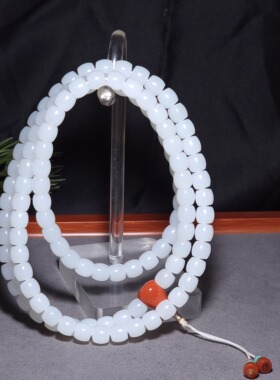 新疆的猫L091205 90.6克脂粉浓郁的野牛沟三高羊脂白直切108长链