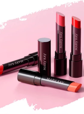 玫琳凯轻柔水魅唇膏口红正品皇后红欢乐颂珊瑚橙护唇保湿补水滋润