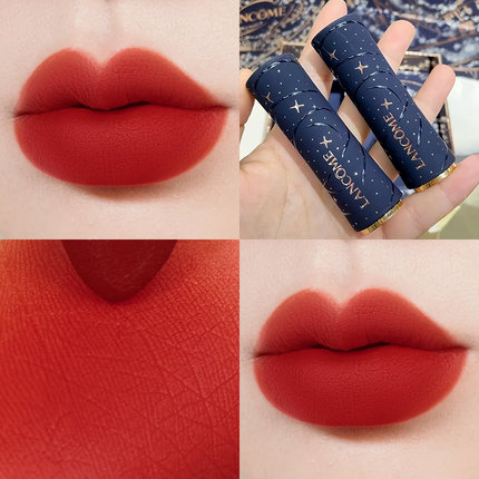 Lancome兰蔻小蛮腰196口红唇膏菁纯雾面哑光巴黎星夜限定3.4g