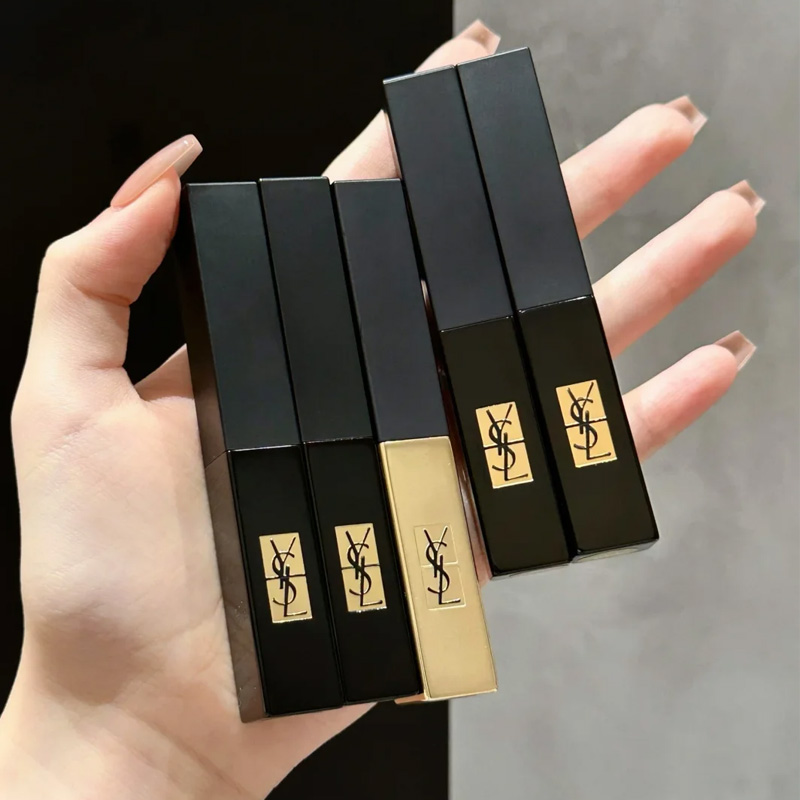 YSL圣罗兰小金条小黑条细管雾面哑光口红