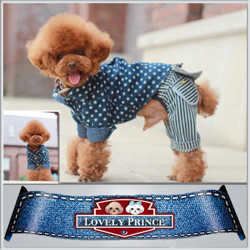 狗衣服牛仔狗外套LITTLEPRINCE图片