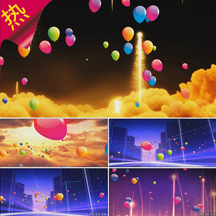 放飞气球城市云层 我 梦想理想 励志歌曲 视频素材 未来不是梦