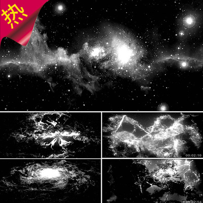 清静星空星系歌曲 黑白大气星空 Love Paradise 陨石 视频素材