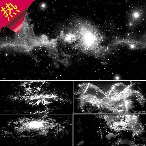 清静星空星系歌曲 黑白大气星空 Love Paradise 陨石 视频素材