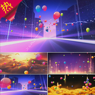 五彩气球放飞 梦想起航 青春励志 歌唱舞蹈MV 视频素材 TFBOYS