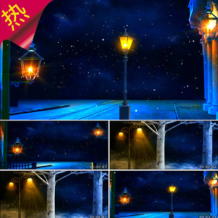 时候 温暖真情 原版 温馨灯光夜灯路灯灯塔 视频素材 伴奏 想家