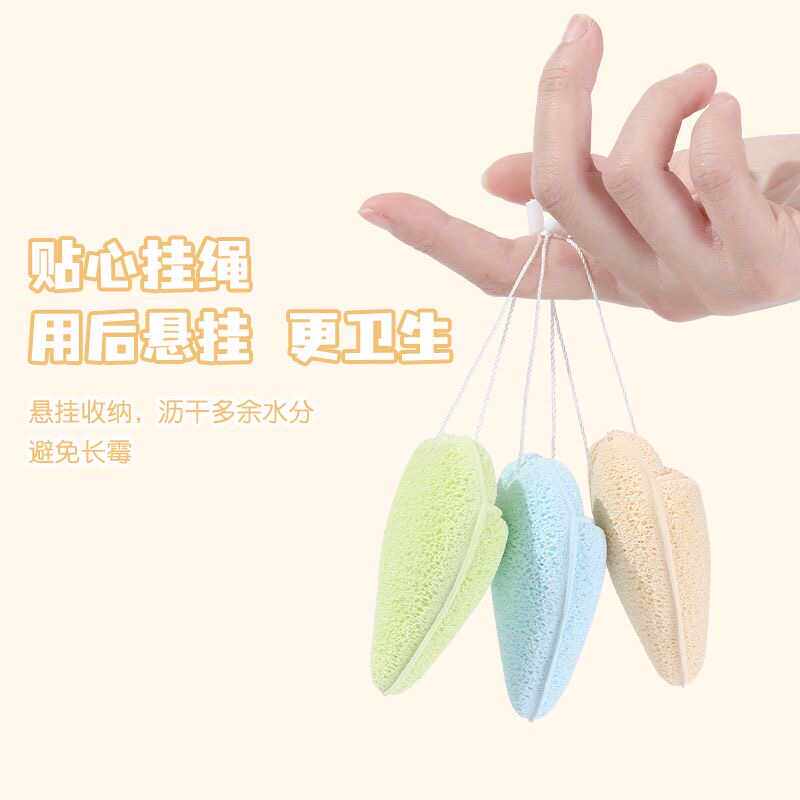 手套爱心式洗脸扑海绵洁面扑深层清洁柔软洁肤美容院擦脸专用搓脸