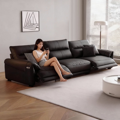 家庭影院头层真皮电动功能沙发