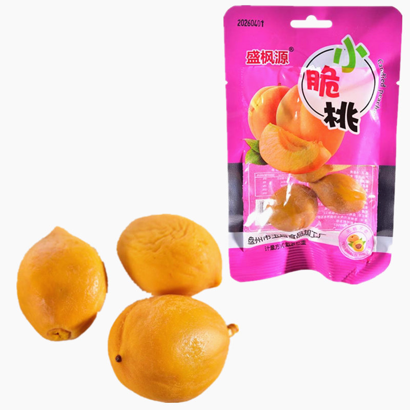 盛枫源小脆桃蜜饯散装称重批发