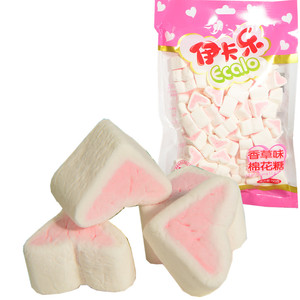 广东风味小吃零食品袋装糖果伊卡乐棉花糖150克喜糖大包装批发