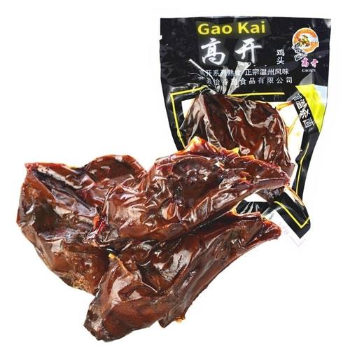 鸡肉鸡头高开卤制真空小吃