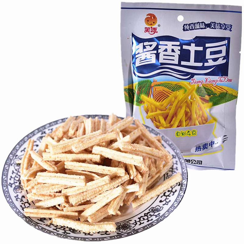 笑源酱香土豆面制素食约40克批发