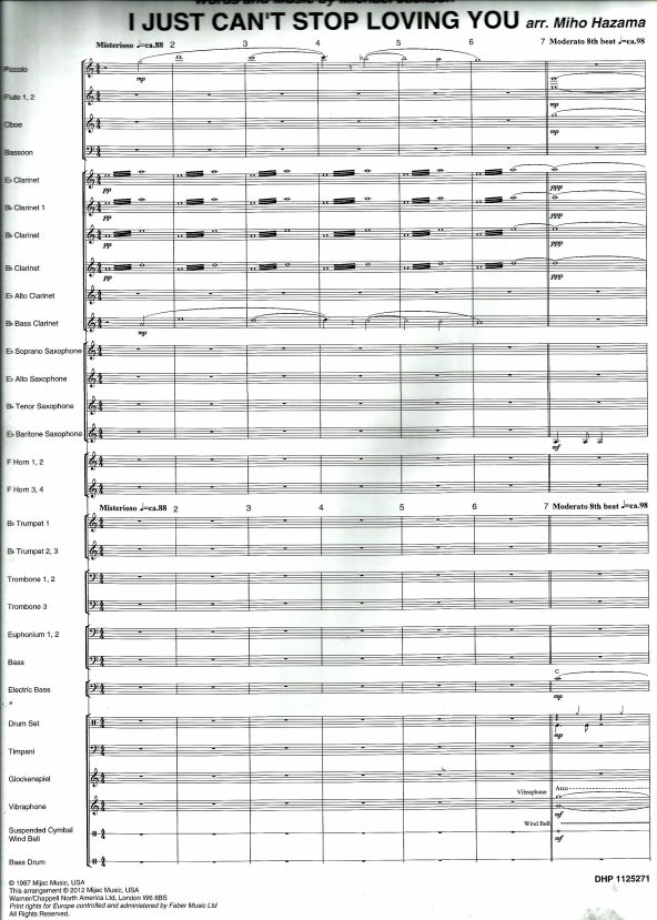 0交响管乐合奏总谱分谱 音频