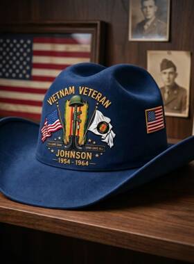 跨境爵士帽子美国VIETNAMVETERAN