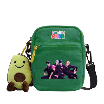 跨境外贸plave小方包2026新款系列卡通男女外出百搭斜跨包包