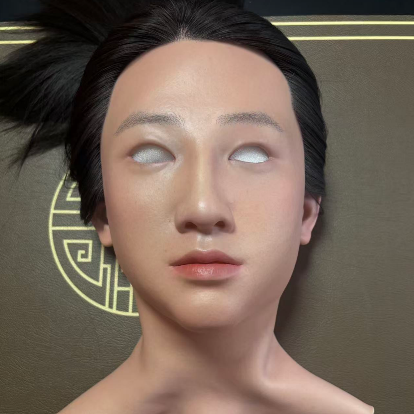 亚洲美女网红直播面具硅胶高颜值仿真易容明星真实人脸全脸款头套