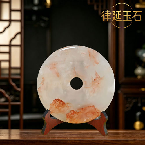 阿富汗玉石和氏璧平安扣摆件礼品