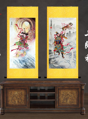 二郎神二郎真君杨戬哪吒画像