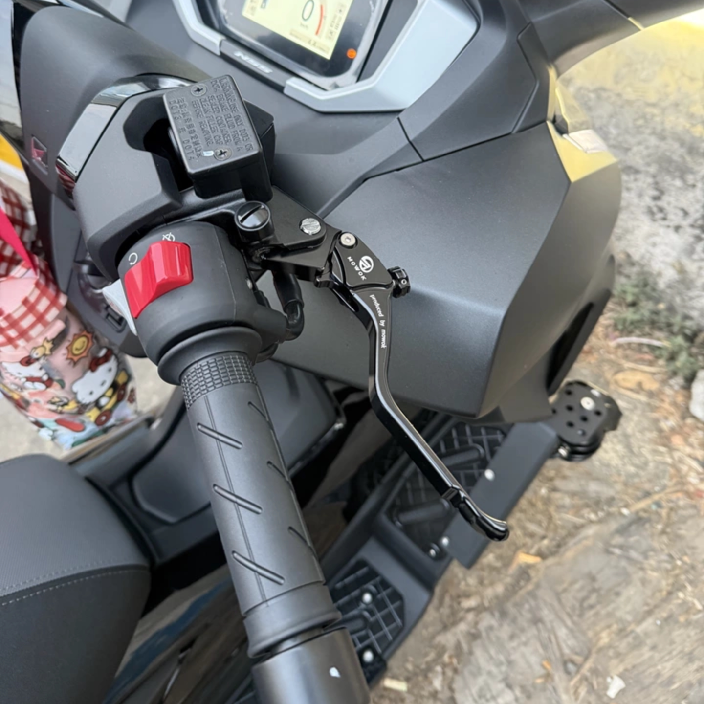 适用佛沙350 NSS750 21-26年改装铝合金刹车牛角手把离合车把手柄
