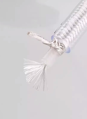 至高HT4镀银信号线75Ω欧数字同轴线散线单芯带屏蔽线音频连接线