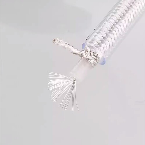 至高HT4镀银信号线75Ω欧数字同轴线散线单芯带屏蔽线音频连接线