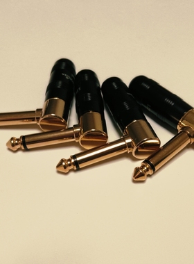 原装美国立顿LITON全铜无磁一体式6.5大二芯音频插头单声道6.35头