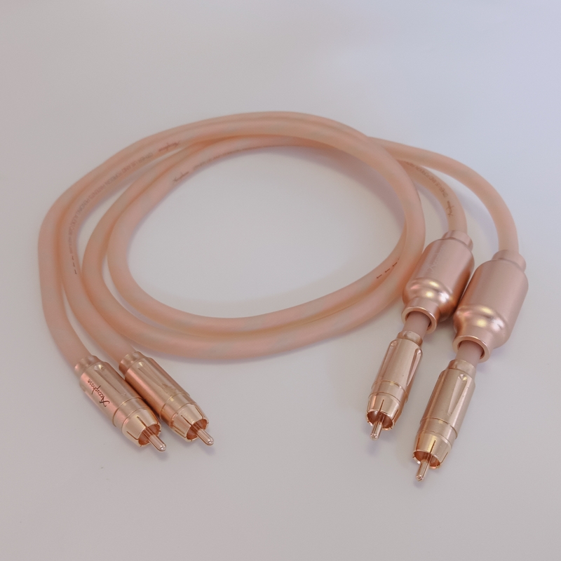 原装HIFI发烧金嗓子 发烧音频线 双磁环信号线音频线材讯号线甩卖