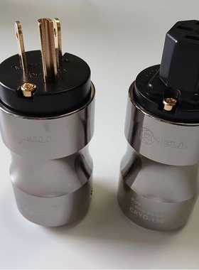 奇力KRELL紫铜镀铑冷冻电源插头HIFI美标K佬二代国标欧标电源头