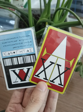 全职猎人执照PVC卡片HUNTERxHUNTER奇犽西索小杰cos道具动漫卡片