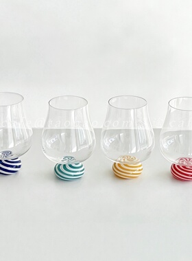 可爱糖果系列矮脚大肚玻璃杯创意高硼硅耐热高颜值红酒杯家用酒杯