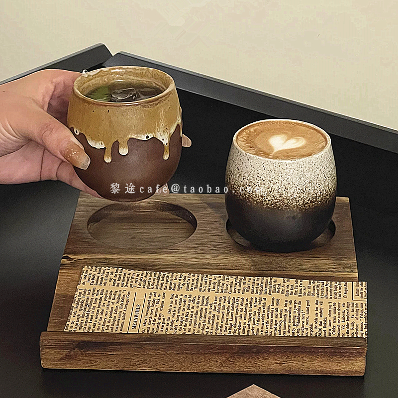 日式复古陶瓷意式浓缩咖啡杯