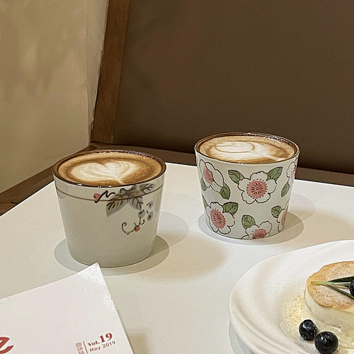 咖啡杯复古陶瓷耐高温