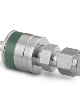 Swagelok世伟洛克(SS-QC4-D-400K3)快速接头1/4 in.卡套管 绿色