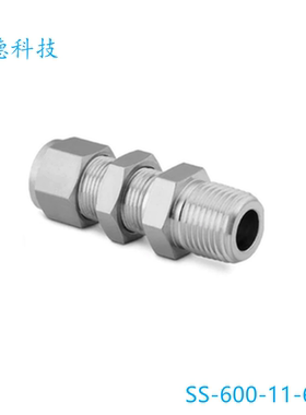 Swagelok(SS-600-11-6)世伟洛克卡套管接头穿板3/8 in.x 3/8 inNP