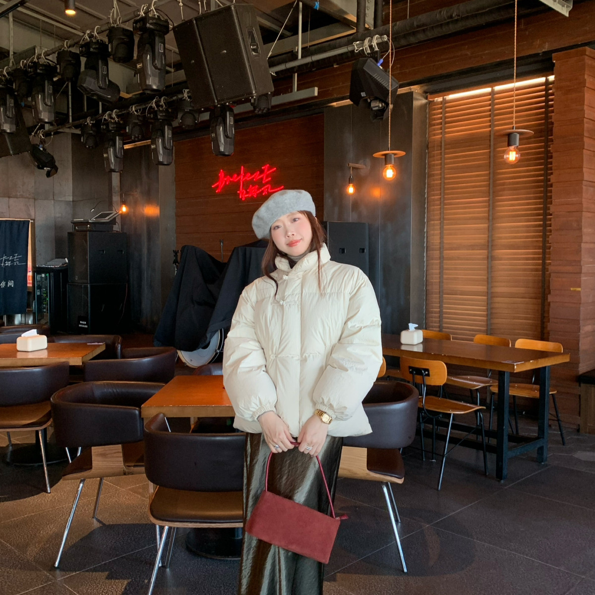 YOOMINI-气质设计感新中式休闲淑女加厚棉服2025冬保暖羽绒服外套