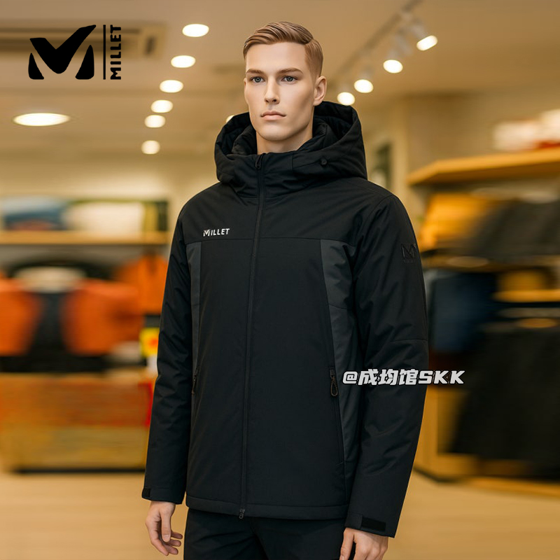 MILLET男士鹅绒加厚保暖羽绒服