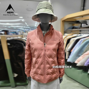 折扣反季节保暖NEPA耐葩立领女士鹅绒羽绒服外套韩国代购直邮