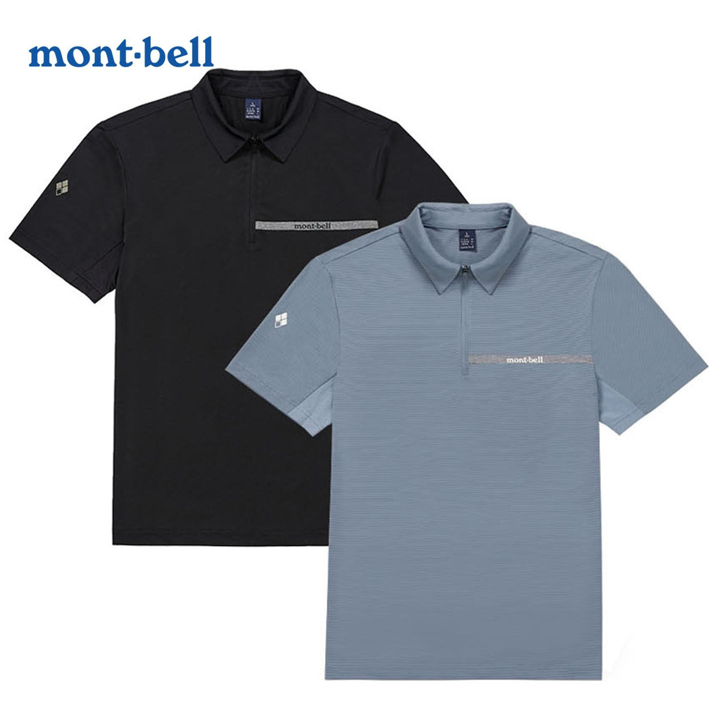 折扣韩国韩版montbell美山男polo衫短袖T恤运动速干透气排汗夏季