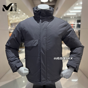折扣韩国代购 鹅绒羽绒服东北抗寒户外轻便立领外套 millet觅乐男士