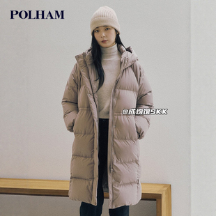 韩国代购 polham保暖厚实羽绒服女士轻便东北抗寒外套冬季