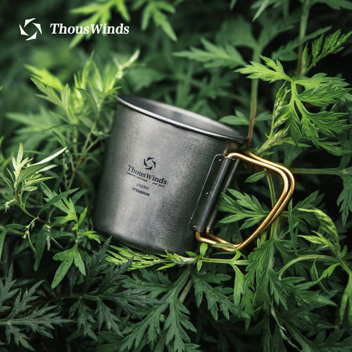 千风户外单层钛水杯茶杯咖啡杯