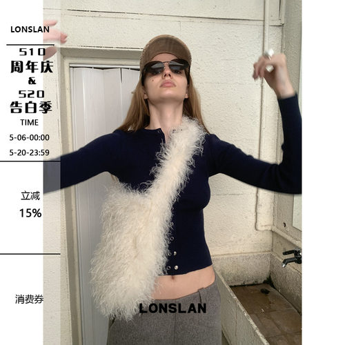 LONSLAN 24WINTER 11/10 20:00NEW 羊羔毛毛毛包包