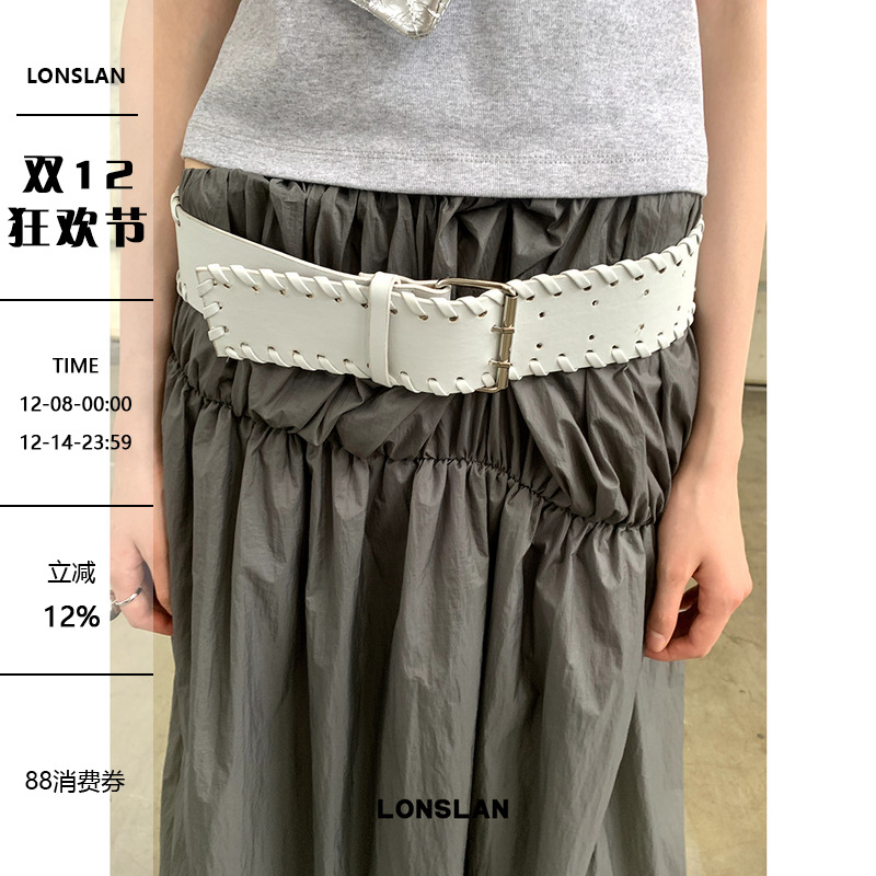 LONSLAN头层牛皮皮带百搭腰带