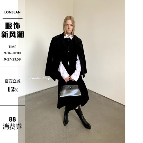 LonslanShop英伦风灯芯绒三件套