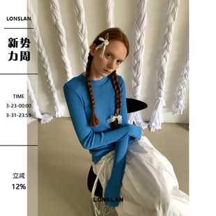 NEW内搭坑条显瘦针织长袖 LONSLAN 2024AW