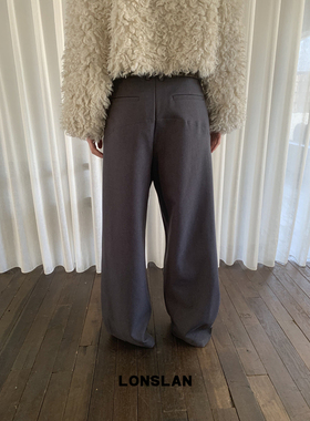LONSLAN 24WINTER 12/9 20:00NEW茧型收脚剪刀西装裤
